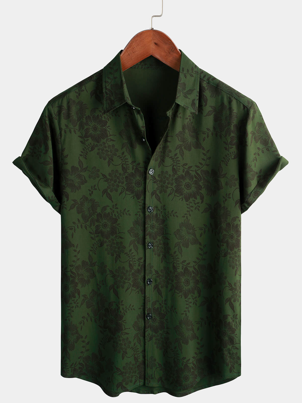 B&M™ | Camicia da uomo a maniche corte con stampa floreale in stile anni '70