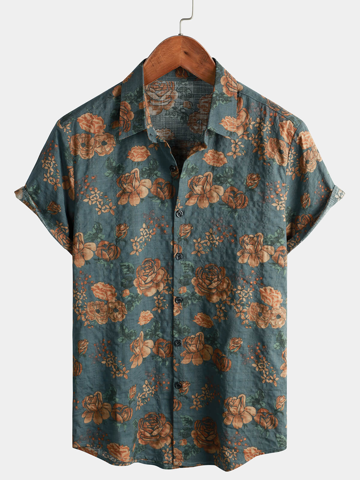 B&M™ | Camicia da uomo estiva a maniche corte in stile retro