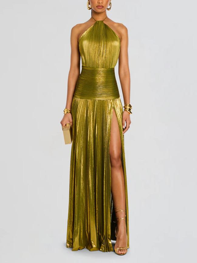 B&M™ | Abito Maxi Metallic Peridot