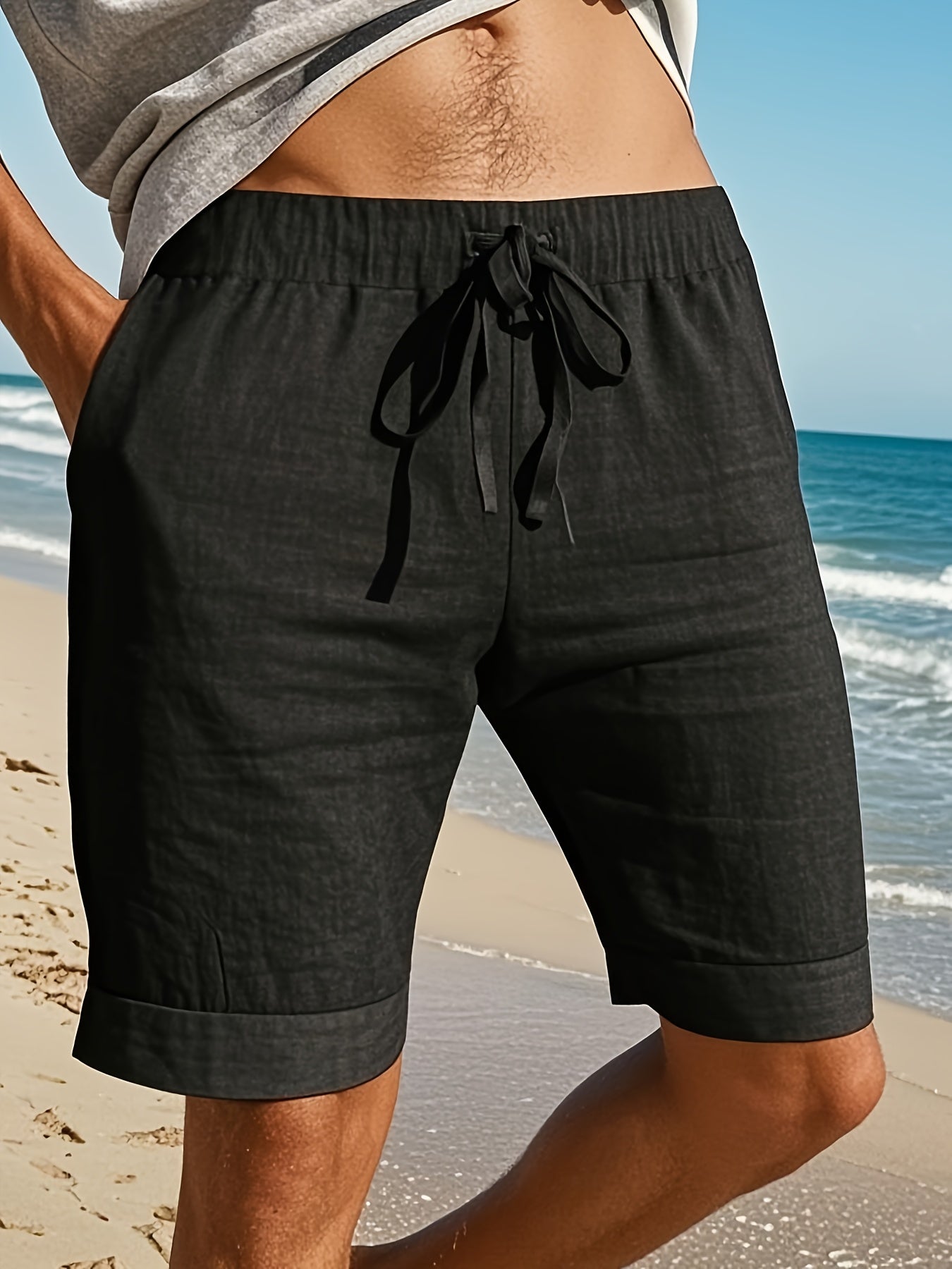 B&M™ | Pantaloni Corti in Lino Ideali per la Spiaggi