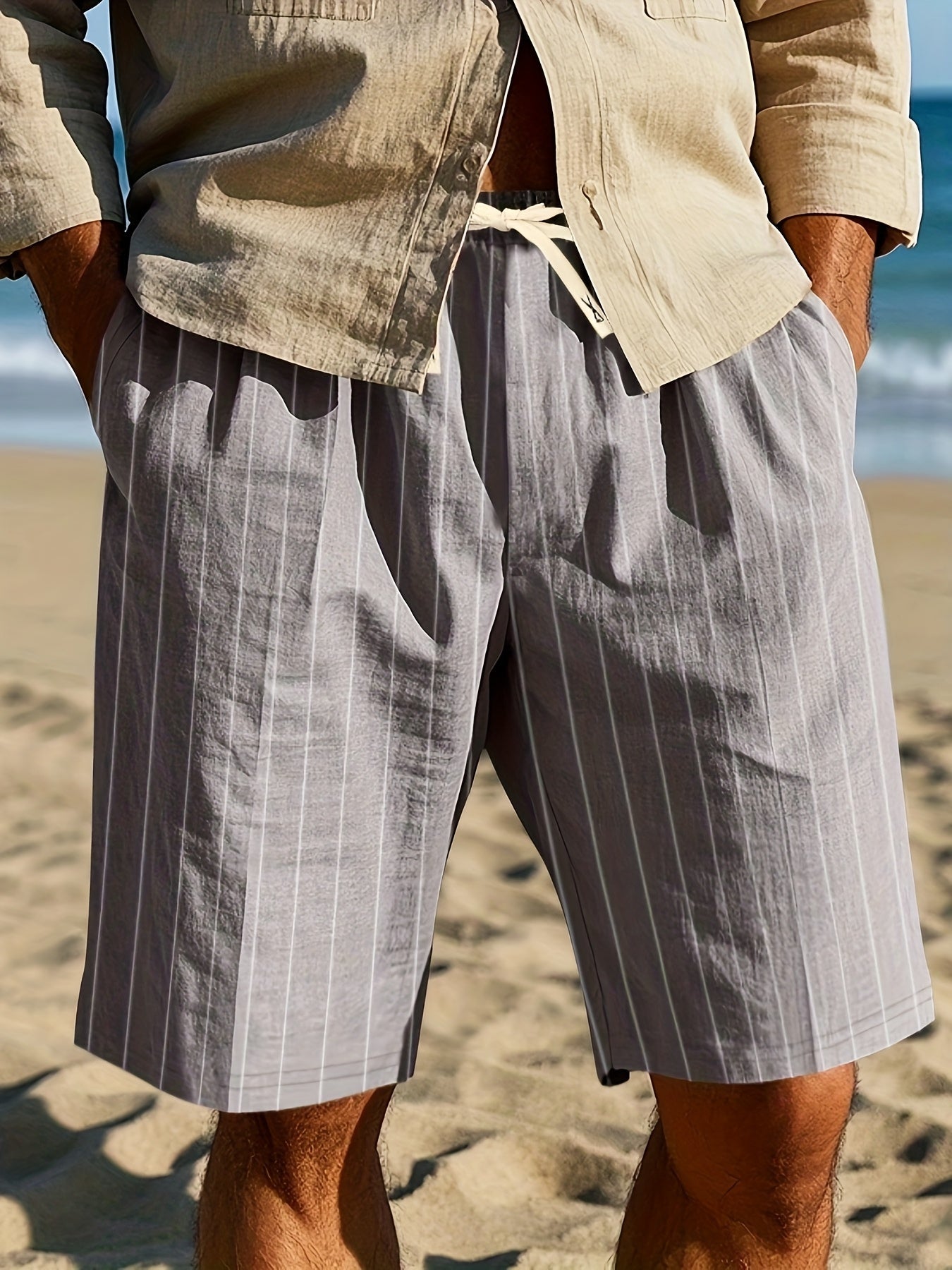 B&M™ | Pantaloni Relaxati a Righe per la Spiaggia