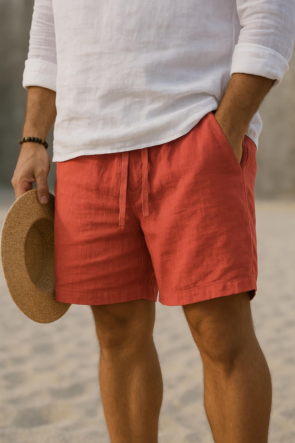 B&M™ | Pantaloni Corti Estivi in Lino Premium