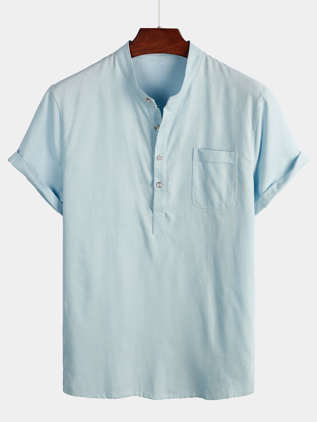 B&M™ | Camicia bianca da uomo in lino e cotone