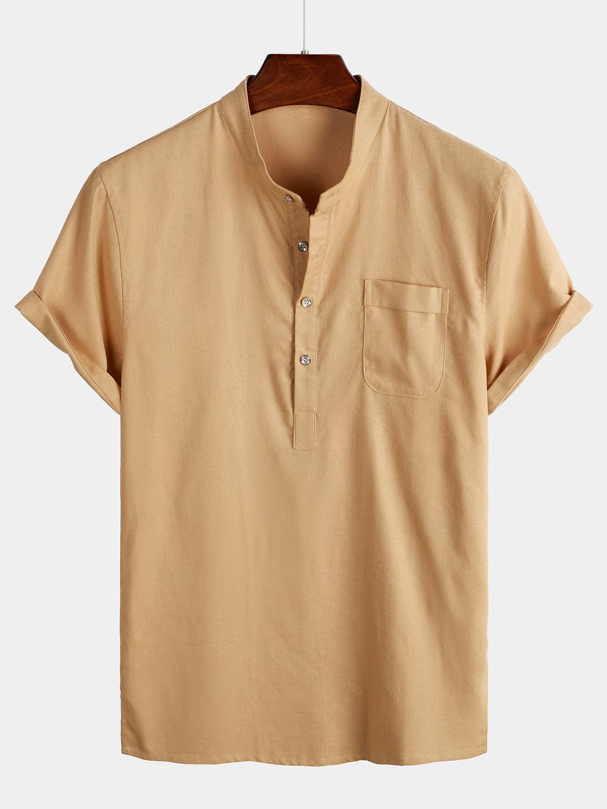 B&M™ | Camicia bianca da uomo in lino e cotone