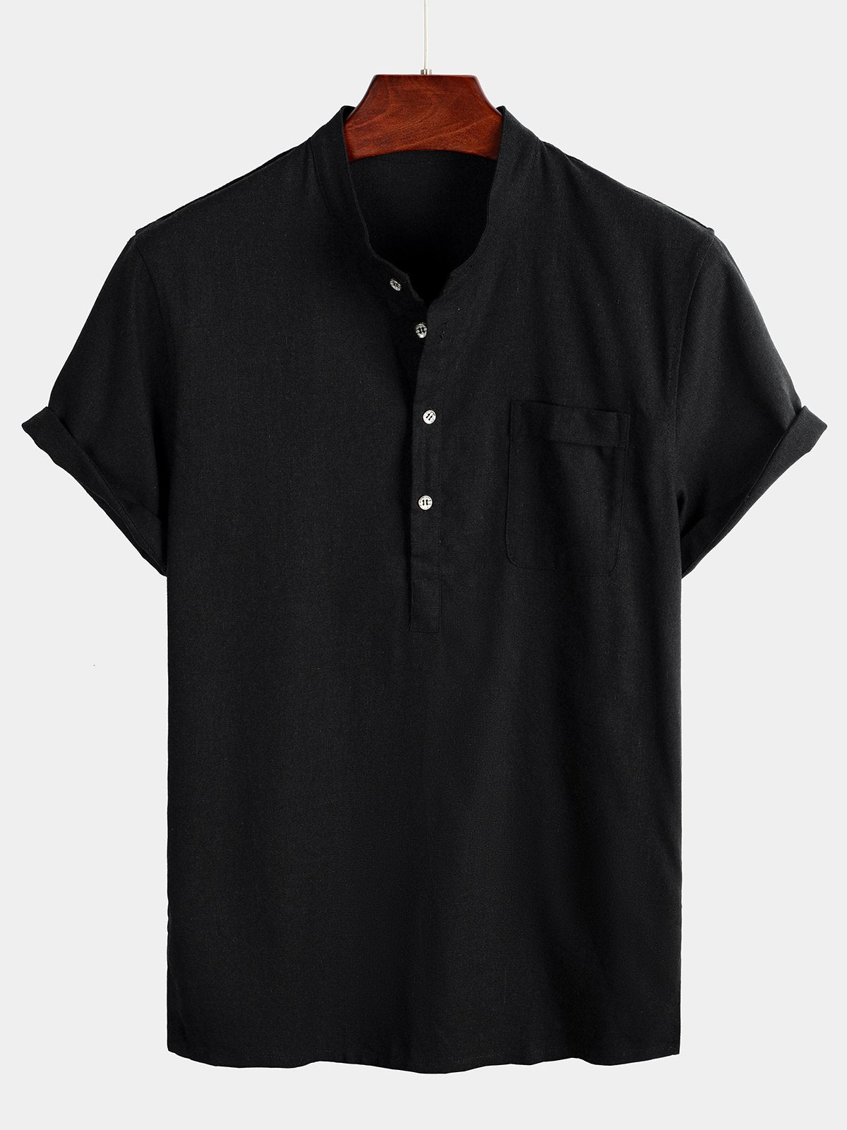 B&M™ | Camicia bianca da uomo in lino e cotone