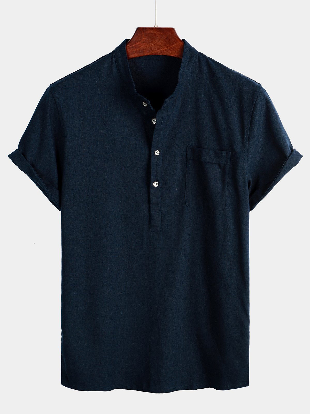 B&M™ | Camicia bianca da uomo in lino e cotone