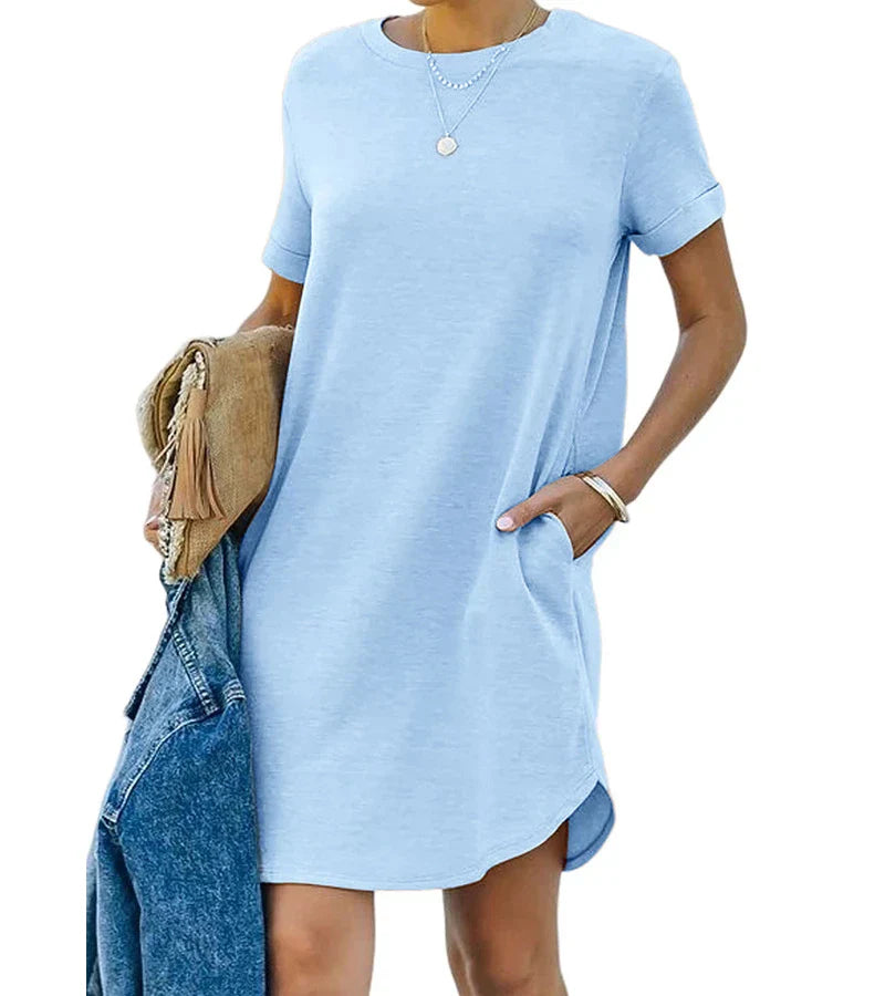 B&M™ | Abito T-shirt casual a maniche corte con tasca