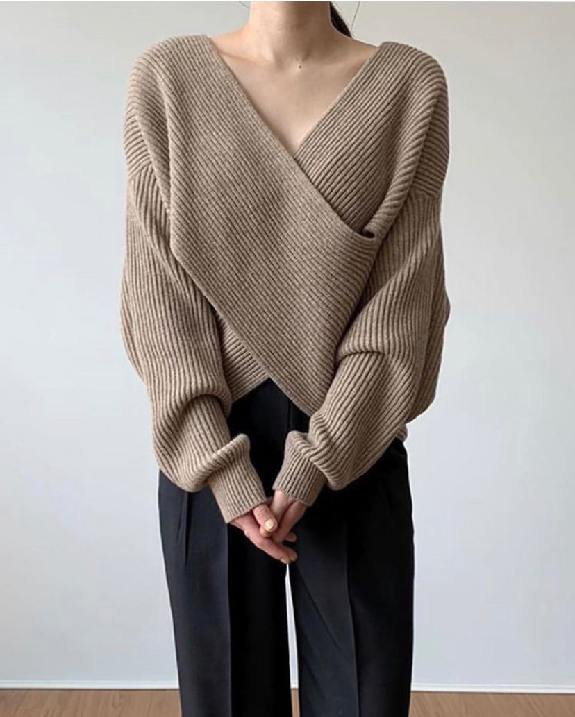 B&M™ | Pull in maglia incrociata chic