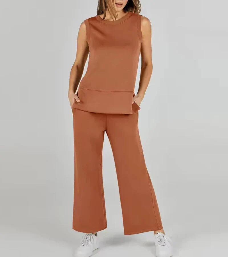B&M™ | Completo due pezzi casual senza maniche con scollo rotondo
