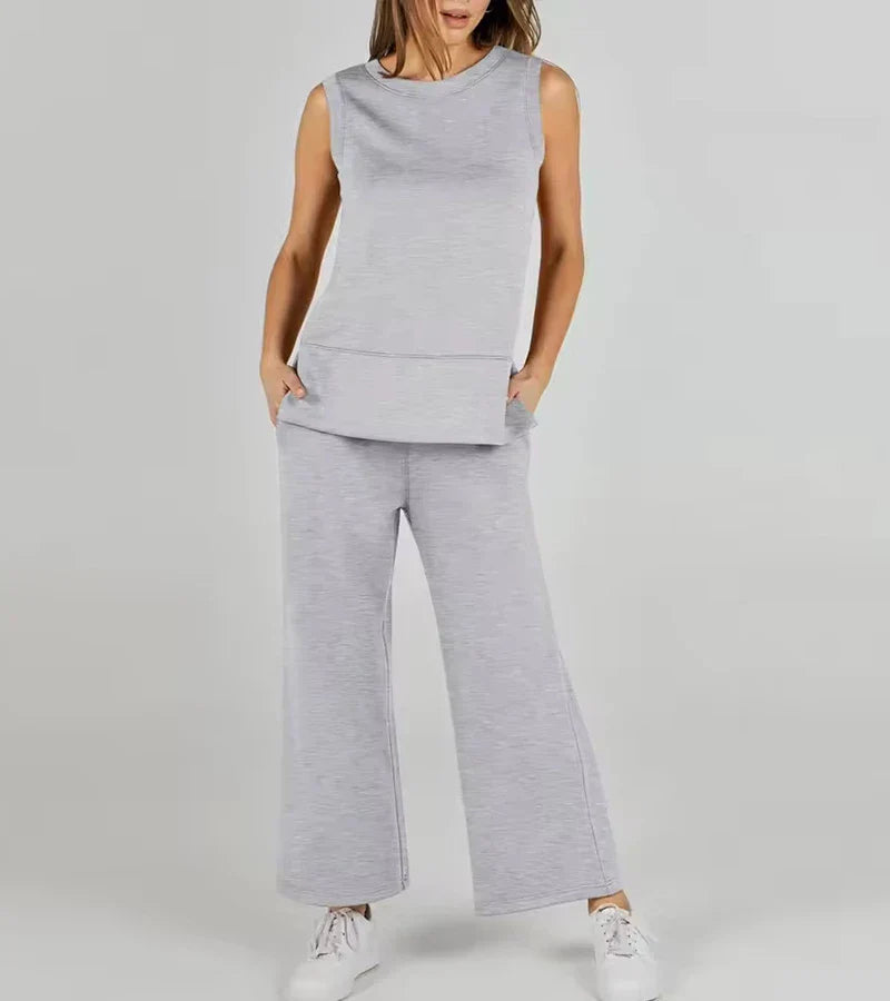 B&M™ | Completo due pezzi casual senza maniche con scollo rotondo