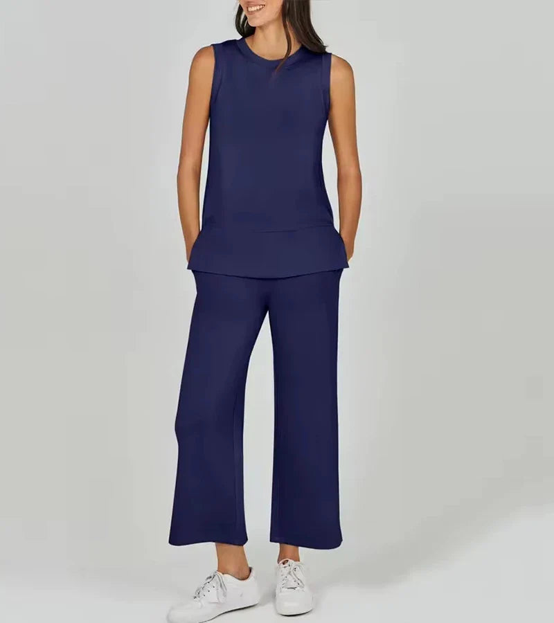 B&M™ | Completo due pezzi casual senza maniche con scollo rotondo