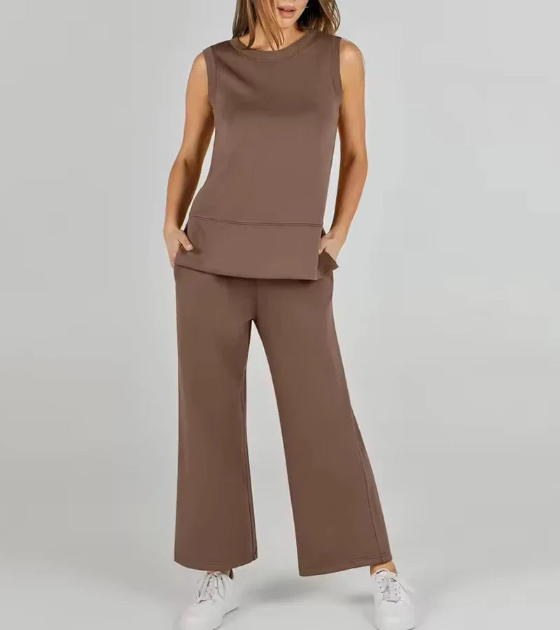 B&M™ | Completo due pezzi casual senza maniche con scollo rotondo