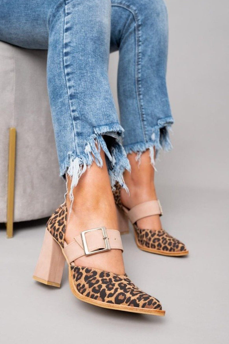 B&M™ | Sandali Leopardati in Camoscio