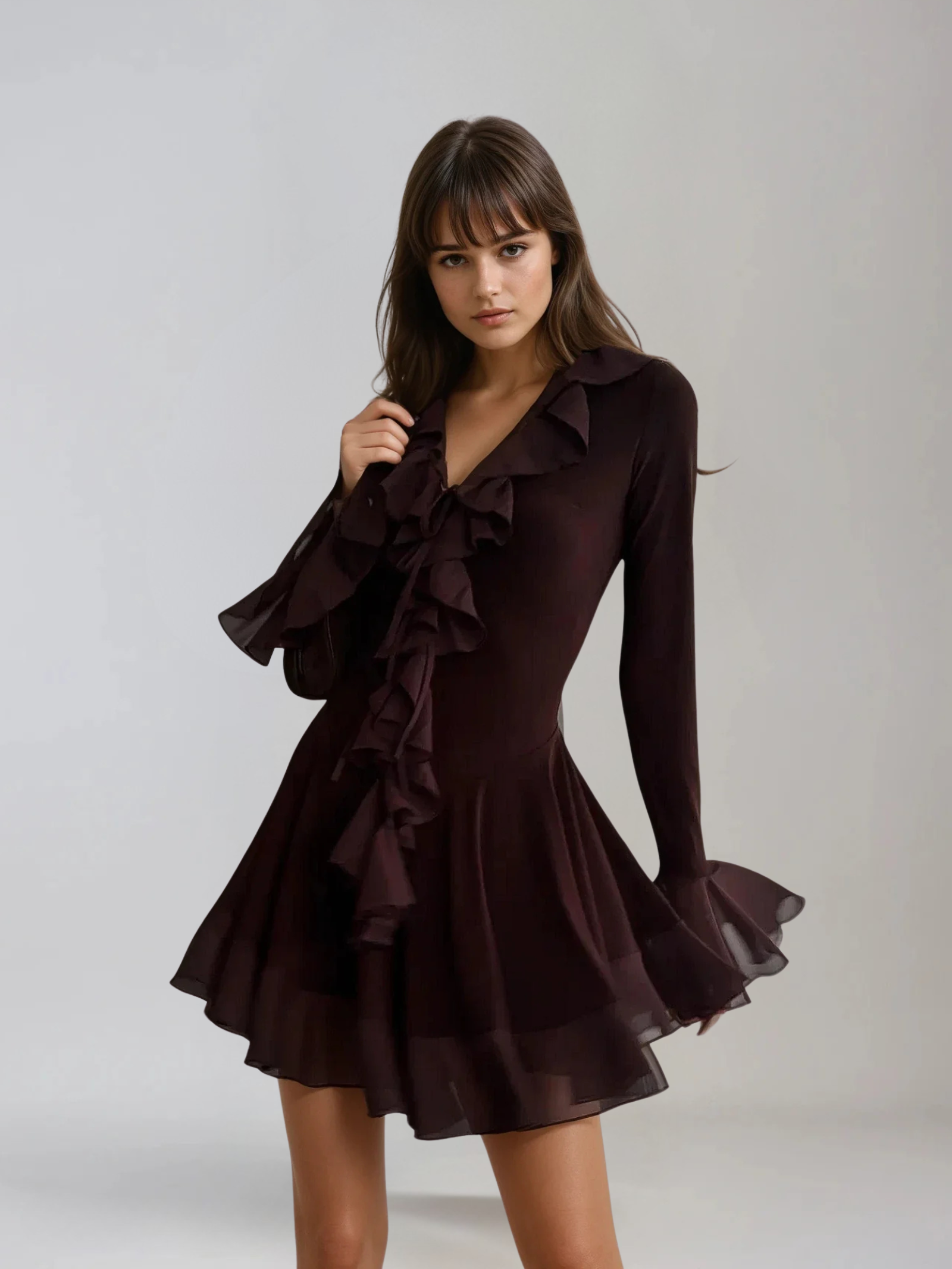 B&M™ | Abito Estivo con Scollo a V in Pizzo